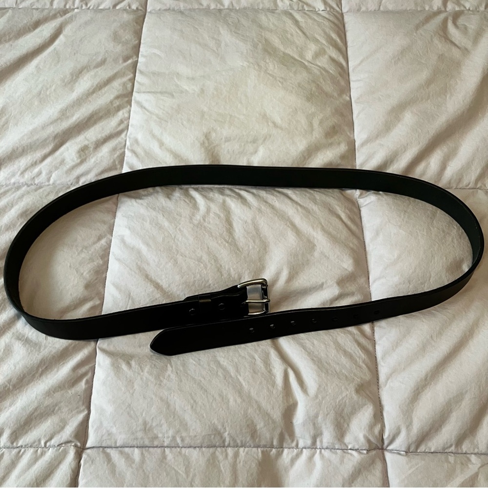 Filson Black Leather Men’s Belt - Size 46